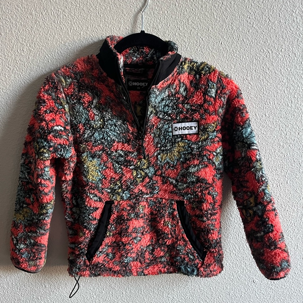 Hooey Kids' Colorful Sherpa Fleece Pullover XS - Picture 3 of 10